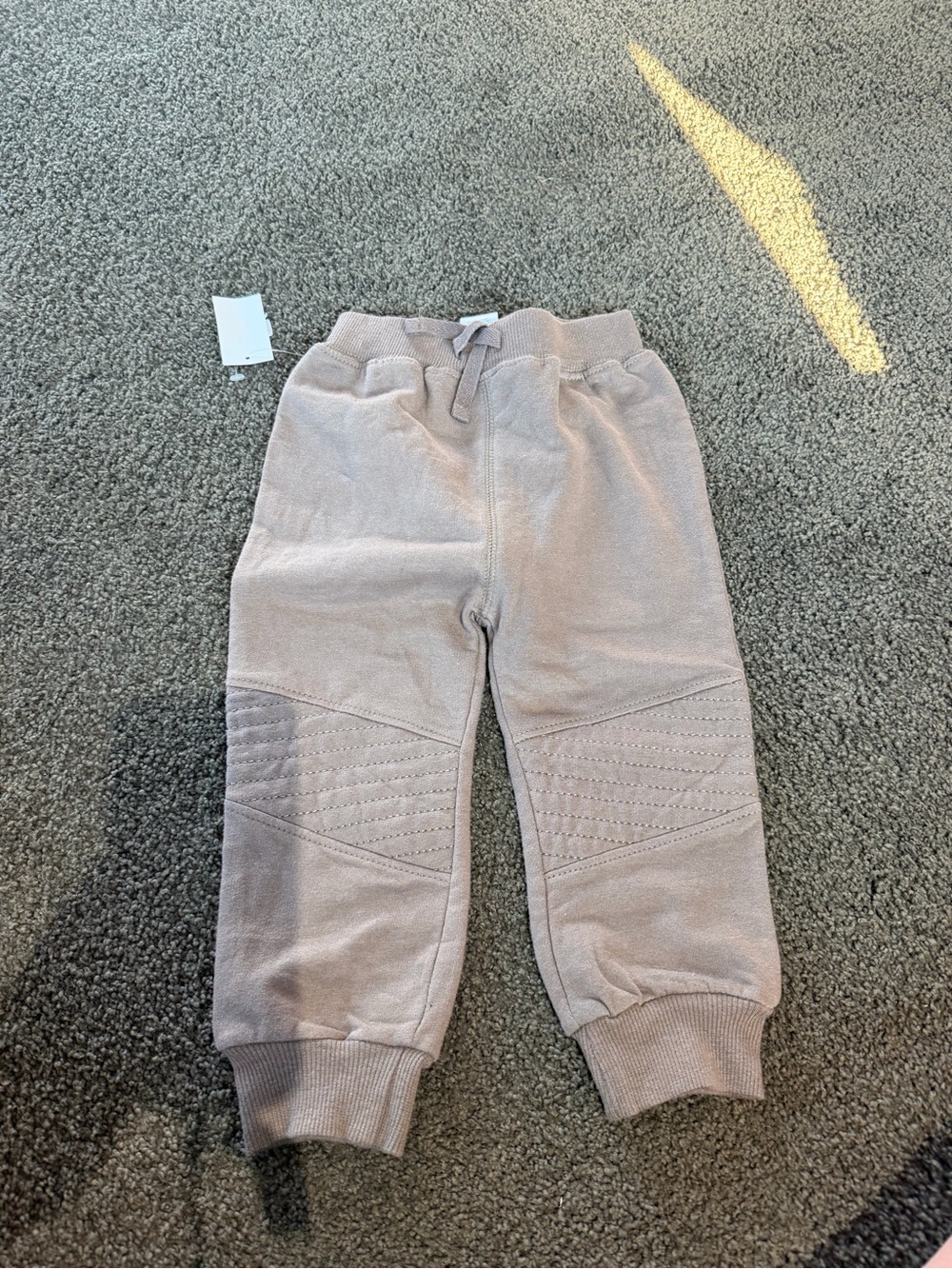 Disney Kids Taupe Knit Joggers 12mo